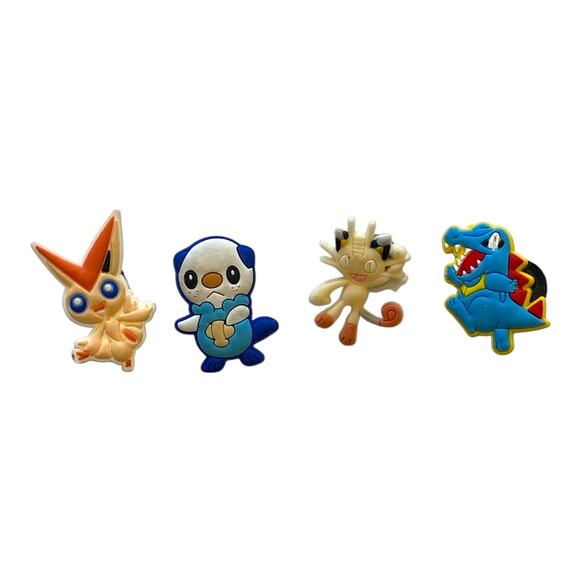Pokemon Shoe Charms | Set of 4 | Fits Crocs, Meowth, Totodile, Oshawott, Victini - Picture 4 of 6